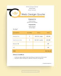 web design quotation