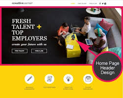 website front page design