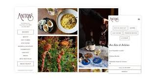 restaurant website design