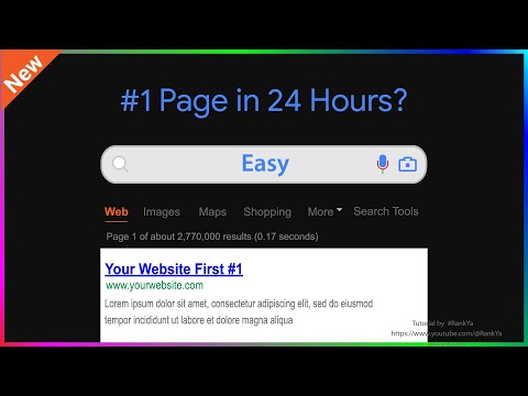 website search engine ranking