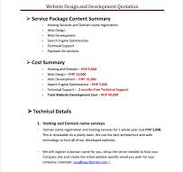 website design quotation