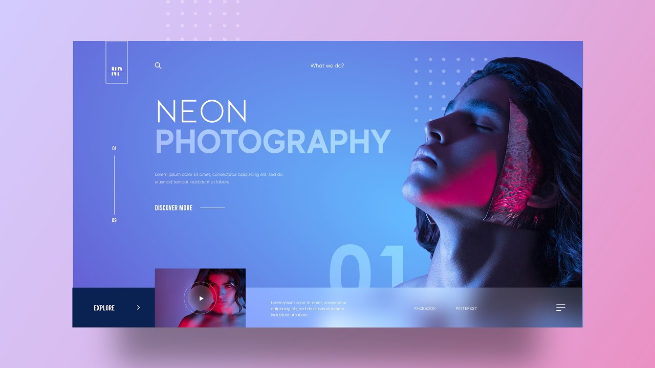 website interface design