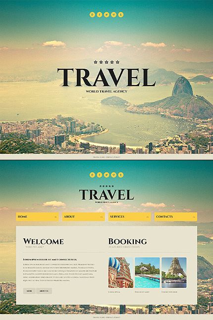 travel agency website design
