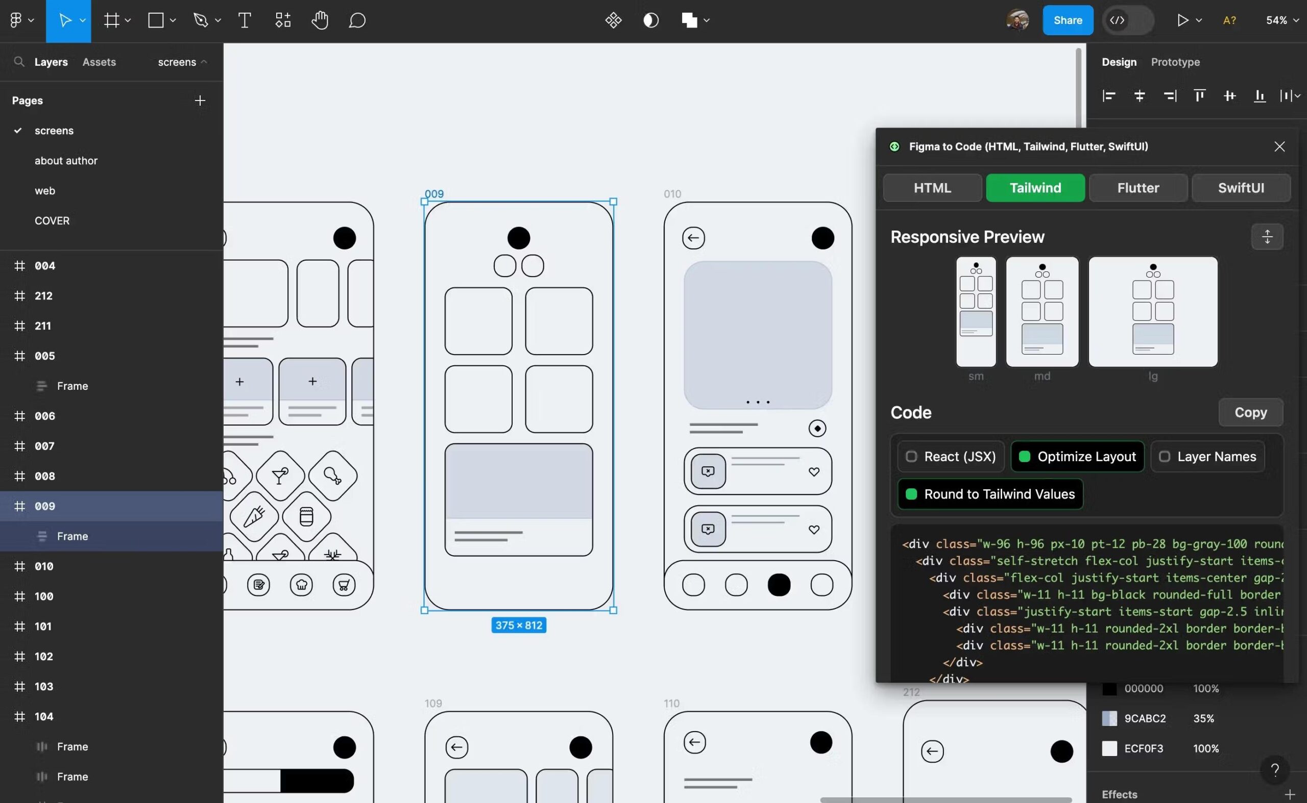 responsive design in figma