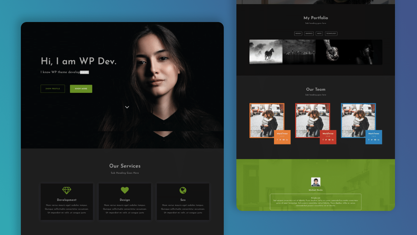 design portfolio website