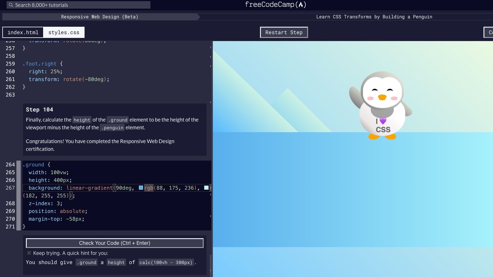 responsive web layout css