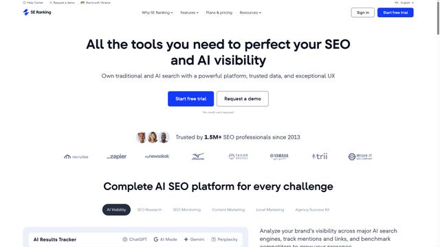 homepage ranking