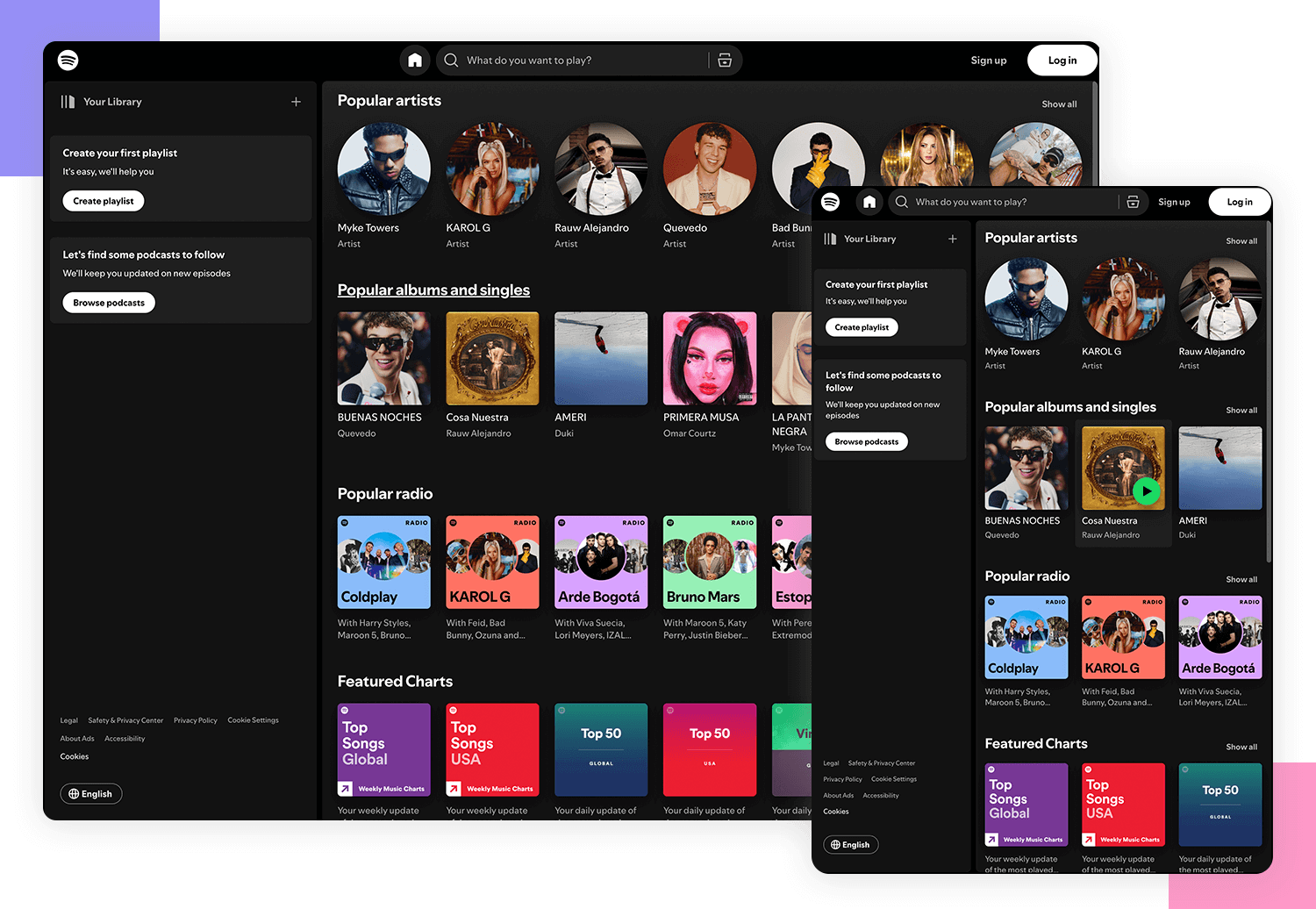 simple responsive web page