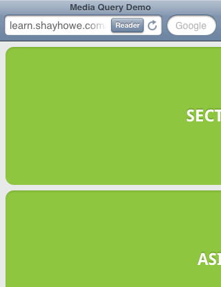 w3c responsive design